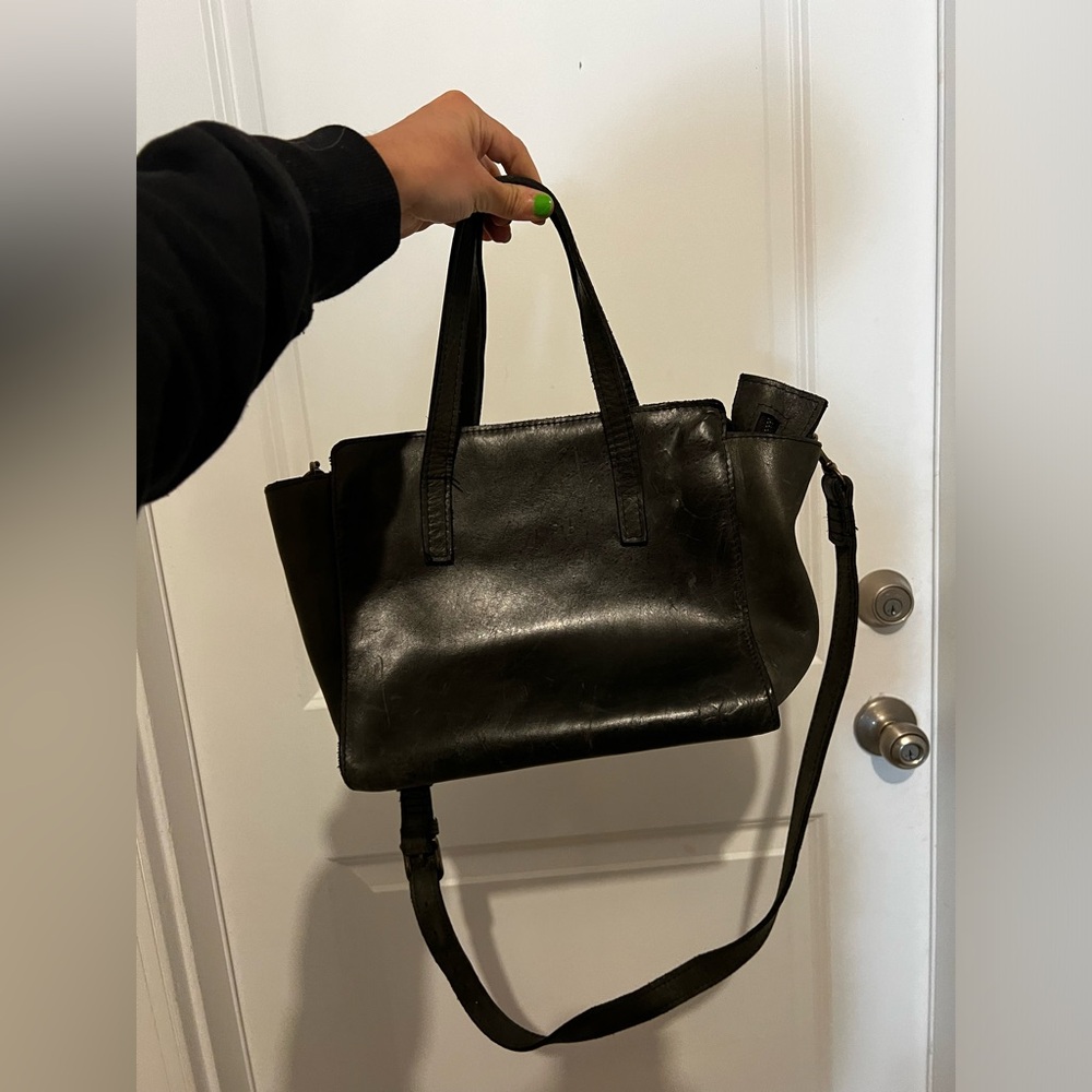 Able Black Leather Bag